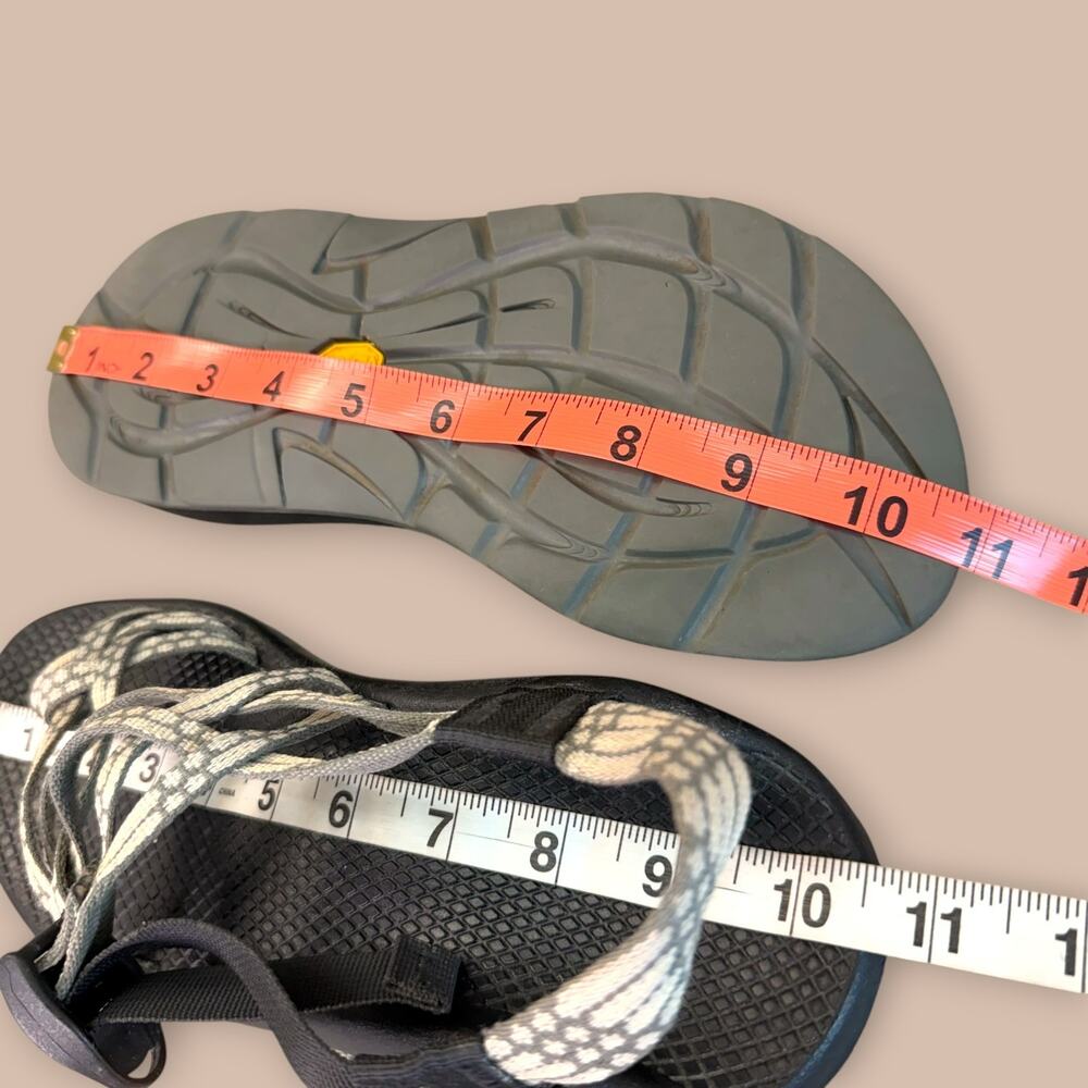 Chaco Vibram Performance Sports Dual Straps Sandals Women Size 9 Light Beam Gray - Picture 9 of 9